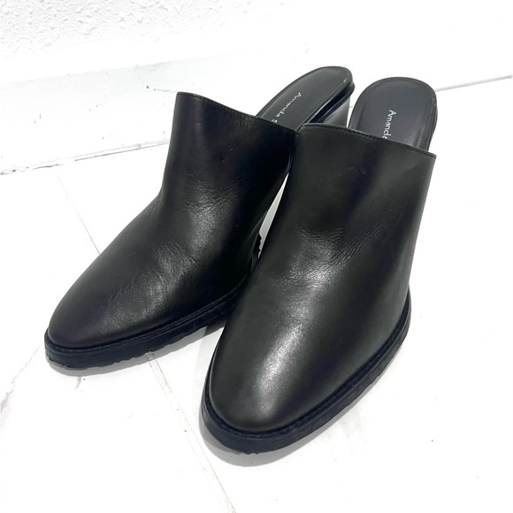 Amanda Smith Phoenix high heels Black Ankle mules 9 - Picture 10 of 10
